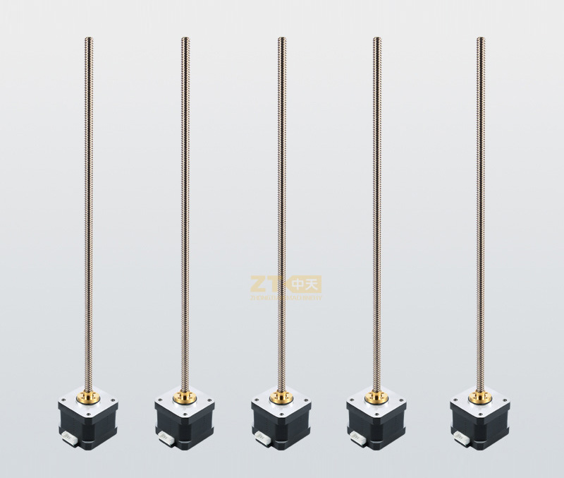 42步進直線電機3d打(dǎ)印機雕刻機導程絲(sī)杆步進電機滾珠絲杆步進電機